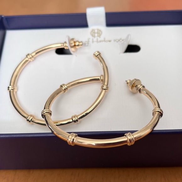 House of Harlow 1960 Jewelry - House of Harlow 1960 Gold Hoop Earrings